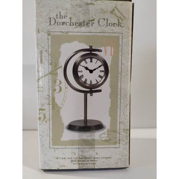 New View The Dorchester Clock 8.5'' Desk Clock With Base Features Quartz - Picture 12 of 16